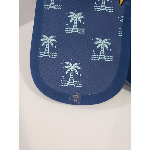 NEW Panama Jack Mens SOFT Blue‎ Flip-Flop Sandals Size 14 XXL Boat Vacation - Picture 3 of 4